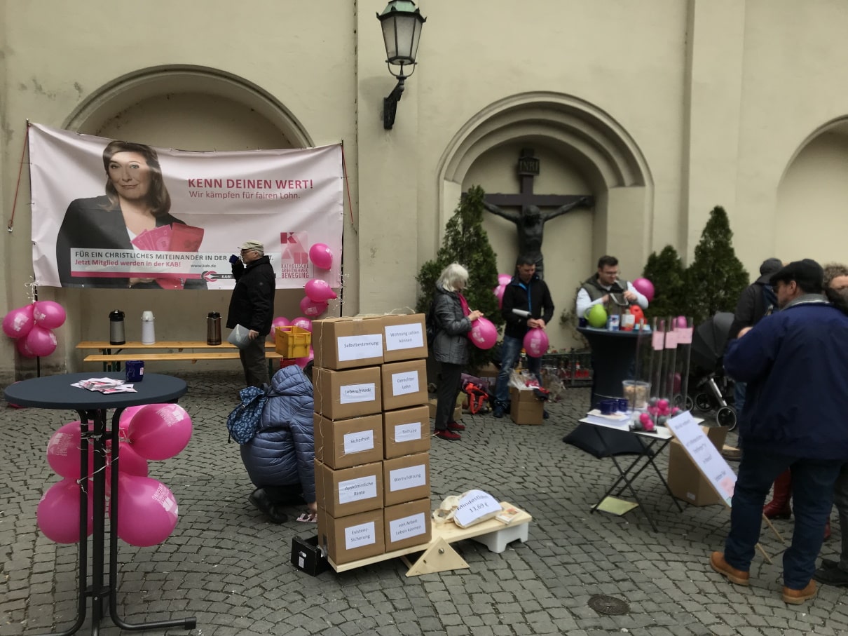 Infostand KAB am 29.02.2020 in München