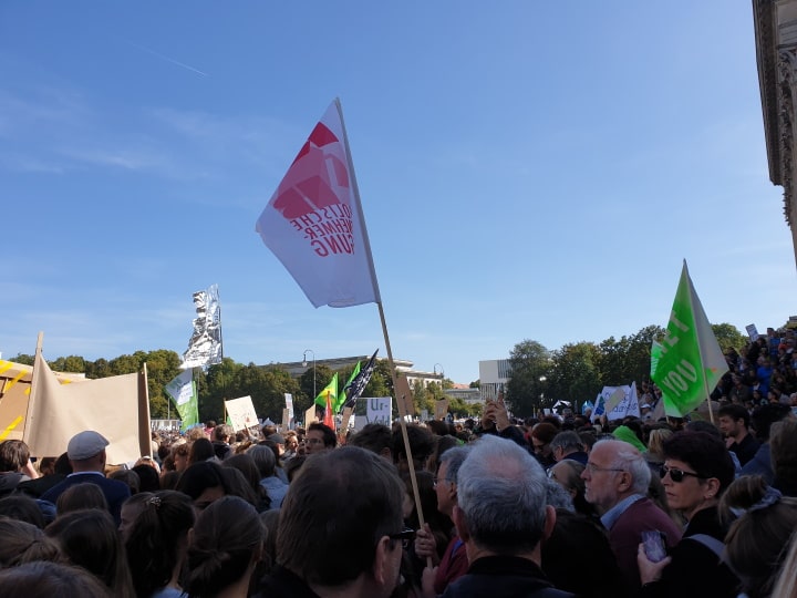 KAB-Fahne beim Klimastreik in München, September 2019 