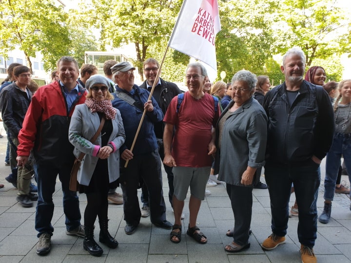 KAB-Gruppenfoto beim Klimastreik im September 2019 in München