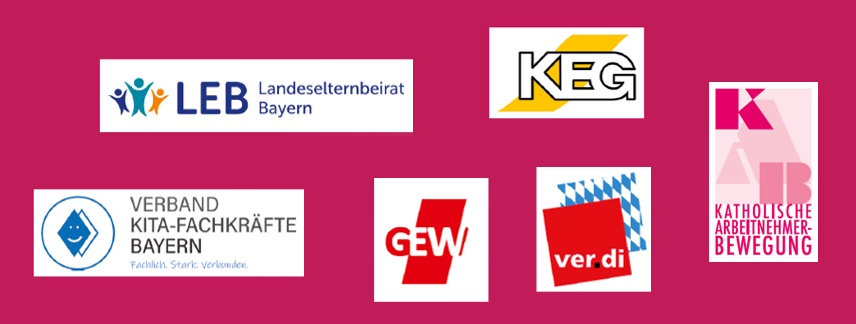 Logos B&uuml;ndnispartner Wimpel f&uuml;r Wandel