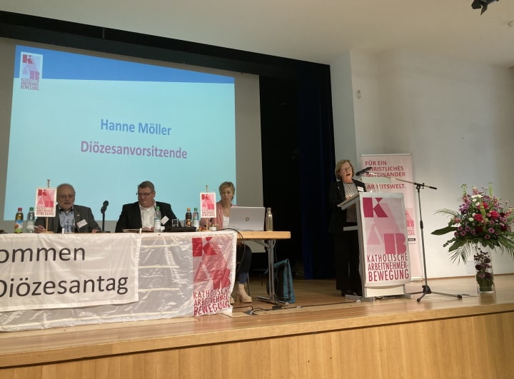 Hanne Möller auf dem KAB-Diözesantag 2022.