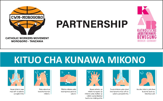 Hygienehinweise Partnerschaftsprojekt KAB CWM Tansania