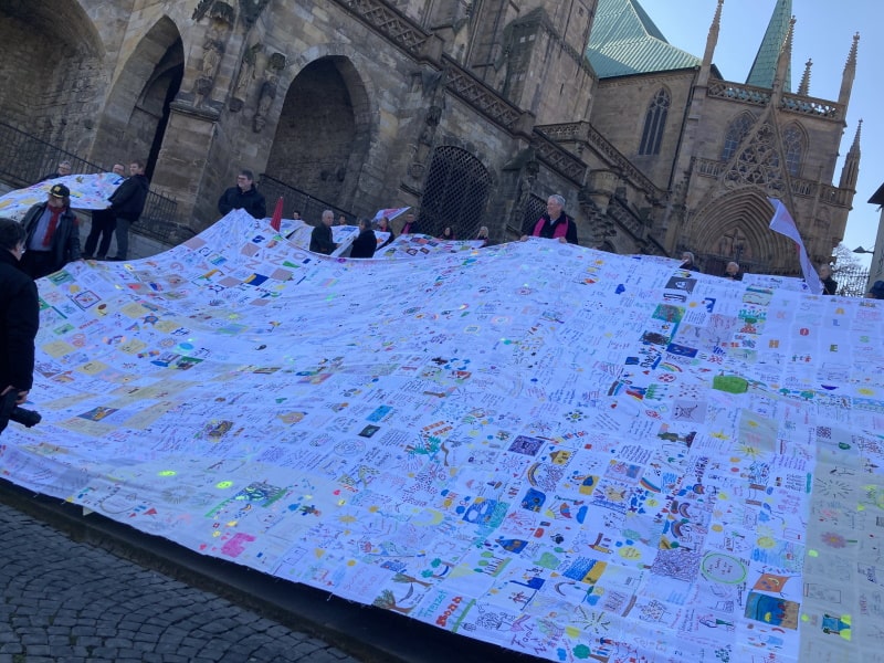 KAB Picknickdecke Domstufen Erfurt nah