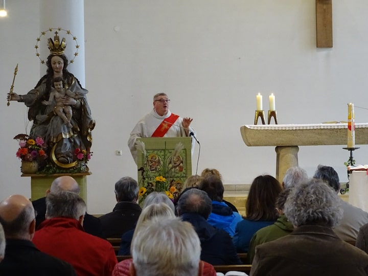 KAB-Diözesanpräses Michael Wagner bei seiner Predigt.